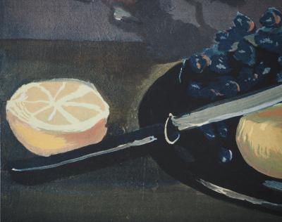 André DERAIN : Nature morte de nuit, Lithographie signée 2