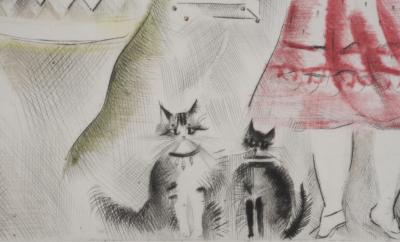 Mily POSSOZ : La fête foraine - Gravure originale signée 2