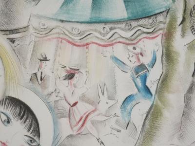 Mily POSSOZ : La fête foraine - Gravure originale signée 2