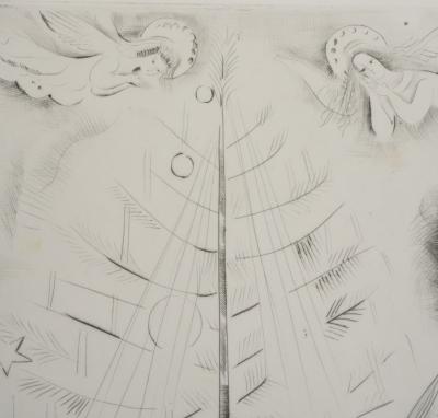 Mily POSSOZ : L'arbre de Noel - Gravure originale signée 2