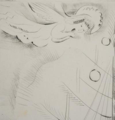 Mily POSSOZ : L'arbre de Noel - Gravure originale signée 2