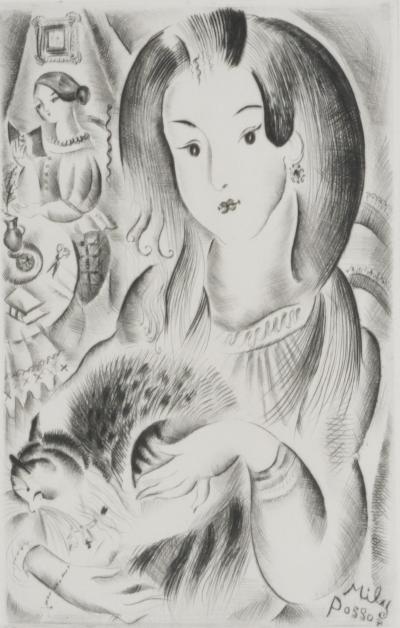 Mily POSSOZ : La sérénité - Gravure originale signée 2