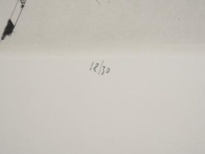 Mily POSSOZ : Le garçon au petit palmier - Gravure originale signée 2
