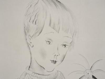 Mily POSSOZ : Le garçon au petit palmier - Gravure originale signée 2