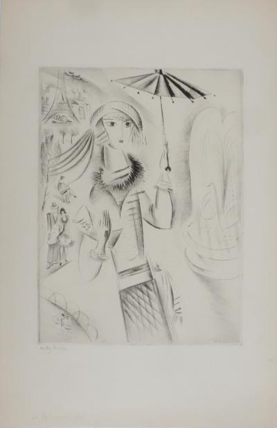 Mily POSSOZ : La parisienne - Gravure originale signée 2