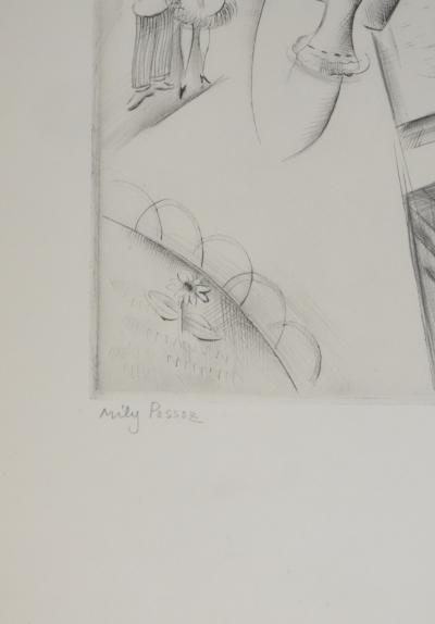Mily POSSOZ : La parisienne - Gravure originale signée 2