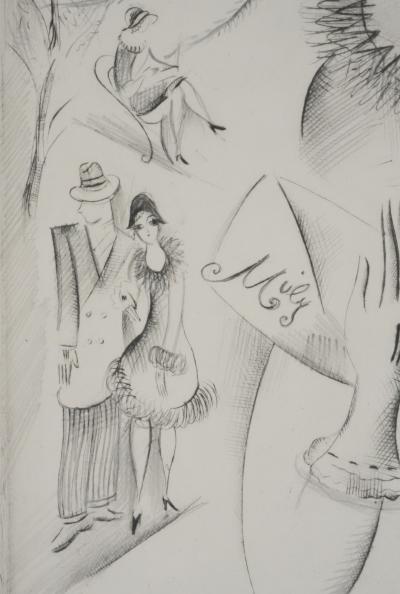 Mily POSSOZ : La parisienne - Gravure originale signée 2