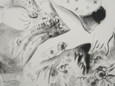 Mily POSSOZ : La fleuriste - Gravure originale signée 2