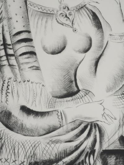 Mily POSSOZ : Les trois jeunes portugaises - Gravure originale signée 2