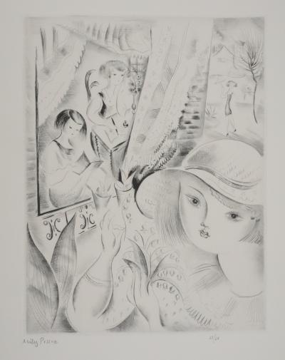 Mily POSSOZ : Le muguet - Gravure originale signée 2