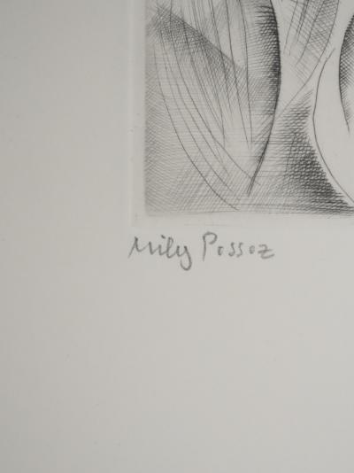 Mily POSSOZ : Le muguet - Gravure originale signée 2