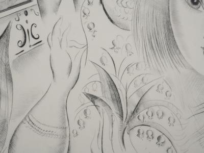 Mily POSSOZ : Le muguet - Gravure originale signée 2