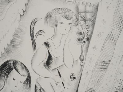 Mily POSSOZ : Le muguet - Gravure originale signée 2