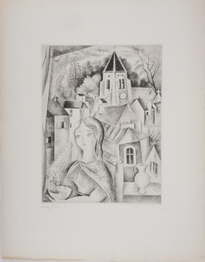 Mily POSSOZ : Fontenay sous bois - Gravure originale signée 2