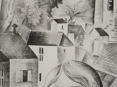 Mily POSSOZ : Fontenay sous bois - Gravure originale signée 2