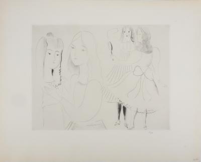 Mily POSSOZ : Etude avant le bal - Gravure originale signée 2