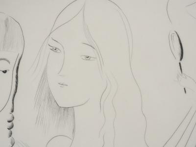Mily POSSOZ : Etude avant le bal - Gravure originale signée 2