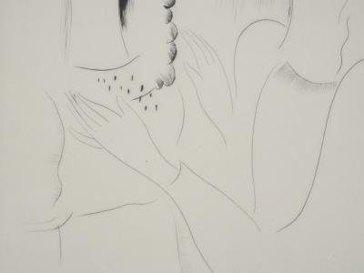 Mily POSSOZ : Etude avant le bal - Gravure originale signée 2