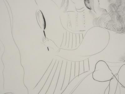 Mily POSSOZ : Etude avant le bal - Gravure originale signée 2