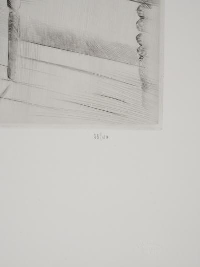 Mily POSSOZ: Sleeping Cat - Original signed engraving 2