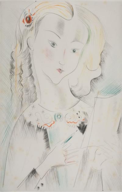 Mily POSSOZ : La dessinatrice - Gravure originale signée 2