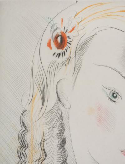 Mily POSSOZ : La dessinatrice - Gravure originale signée 2