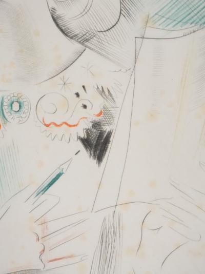 Mily POSSOZ : La dessinatrice - Gravure originale signée 2