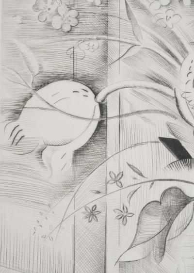 Mily POSSOZ : Le bouquet - Gravure originale signée 2