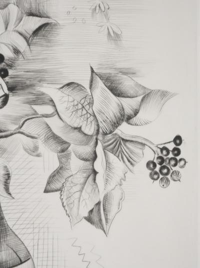 Mily POSSOZ : Le bouquet - Gravure originale signée 2