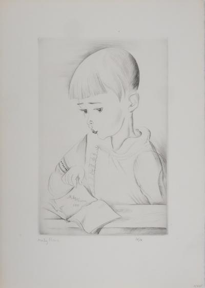 Mily POSSOZ : Le garçonnet - Gravure originale signée 2