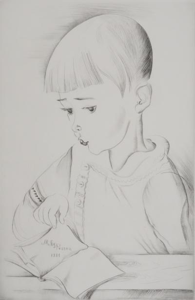 Mily POSSOZ : Le garçonnet - Gravure originale signée 2