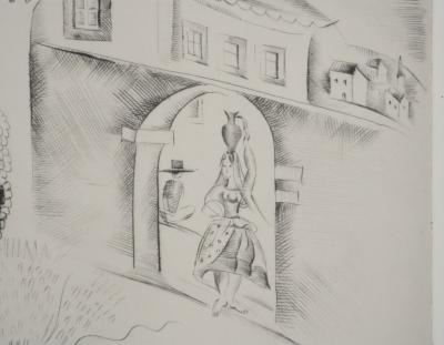 Mily POSSOZ : Trois galantes - Gravure Originale Signée 2