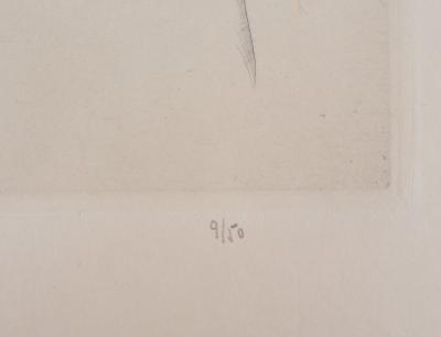 Mily POSSOZ : Tête de fillette - Gravure Originale Signée 2