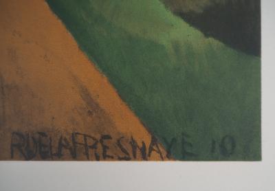 Roger de la FRESNAYE : L'entrée du village, Lithographie signée 2