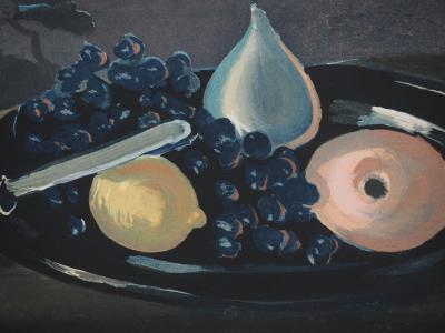 André DERAIN : Nature morte de nuit, Lithographie signée 2