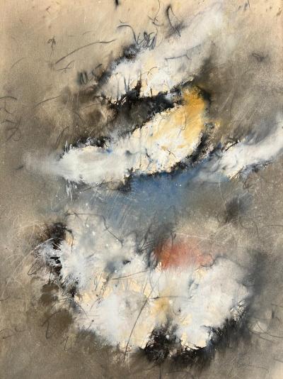 Baruj Salinas - Cloud Incursion, techniques mixtes sur papier - 1983 2