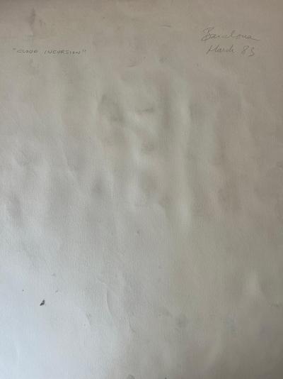 Baruj Salinas - Cloud Incursion, techniques mixtes sur papier - 1983 2