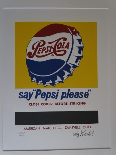 Andy Warhol (d'après), Pepsi, lithographie 2