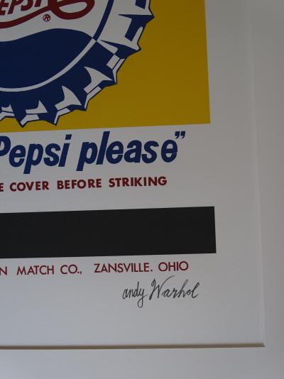 Andy Warhol (d'après), Pepsi, lithographie 2