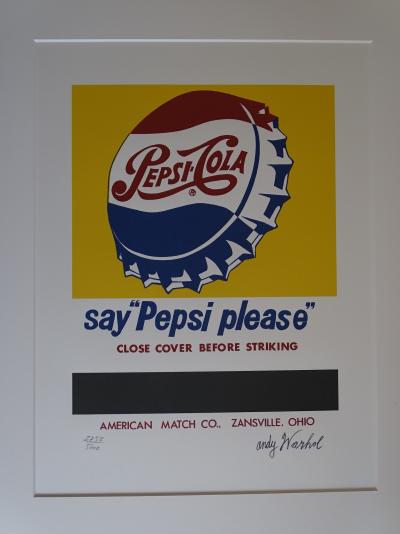 Andy Warhol (d'après), Pepsi, lithographie 2