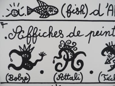 Robert COMBAS : A-Fish d’ART(tiste), Sérigraphie originale signée 2