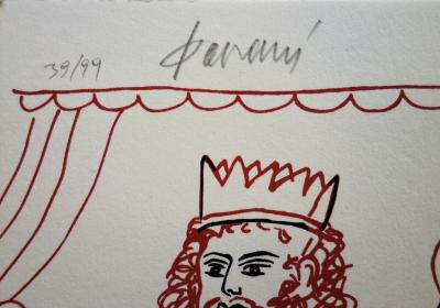 Alekos FASSIANOS : Roi et Andromaque, Lithographie originale signée 2