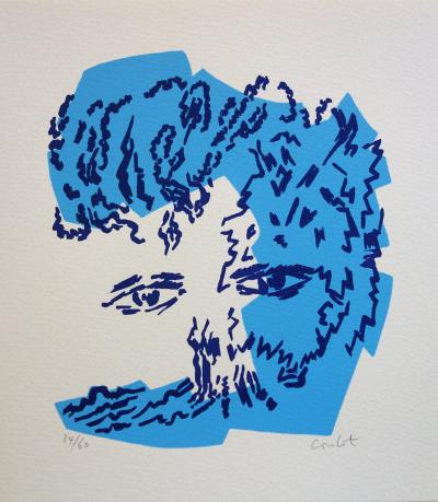 Jean COULOT : Regard bienveillant, Sérigraphie originale signée 2