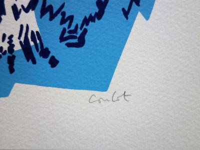 Jean COULOT : Regard bienveillant, Sérigraphie originale signée 2