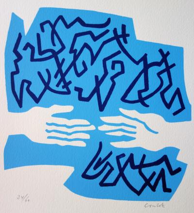Jean COULOT : Amitié, Sérigraphie originale signée 2