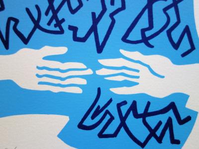 Jean COULOT : Amitié, Sérigraphie originale signée 2