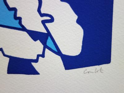 Jean COULOT : Homme au chêne, Sérigraphie originale signée 2