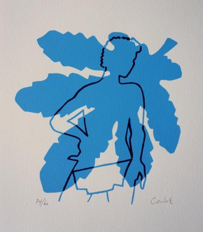 Jean COULOT : L’Homme et le Chêne, Sérigraphie originale signée 2