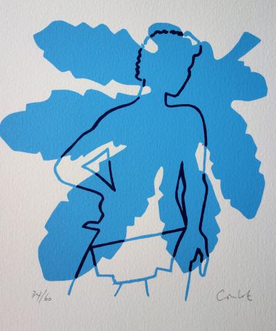 Jean COULOT : L’Homme et le Chêne, Sérigraphie originale signée 2