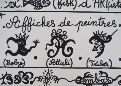 Robert COMBAS : A-Fish d’ART(tiste), Sérigraphie originale signée 2